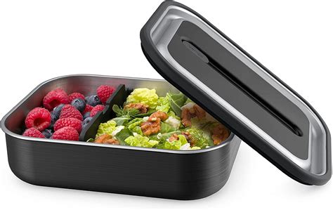 airtight stainless steel bento lunch box with removable divider|bentgo micro steel lunch box.